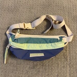Purple and green Zara kids fanny pack cross body bag.
